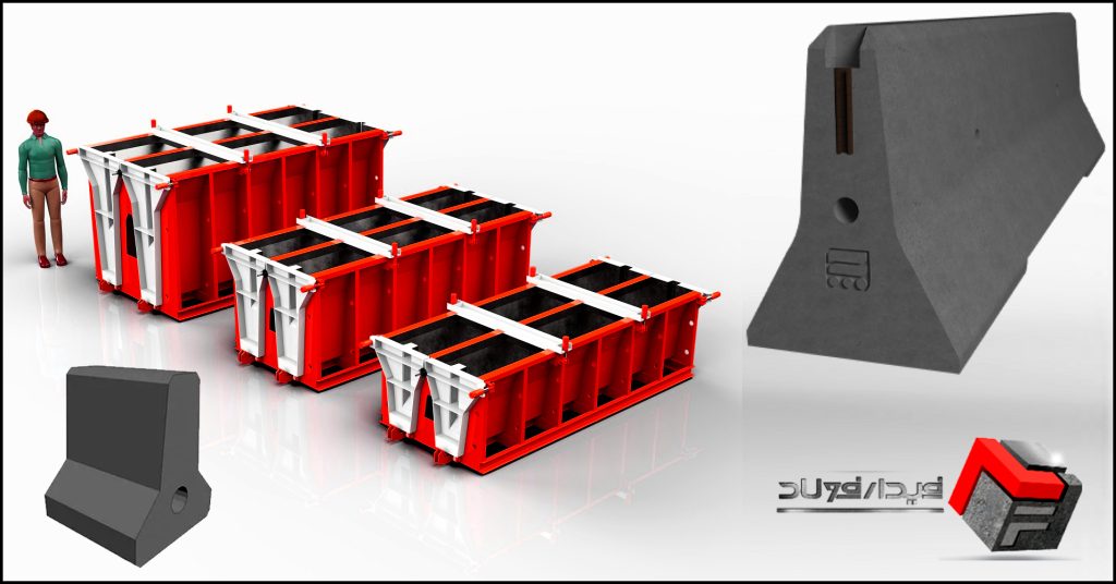 ابعاد قالب نیوجرسی