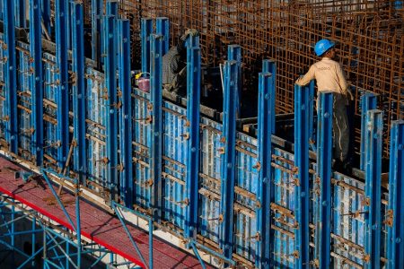 قالب بندی دیوار دو طرفه