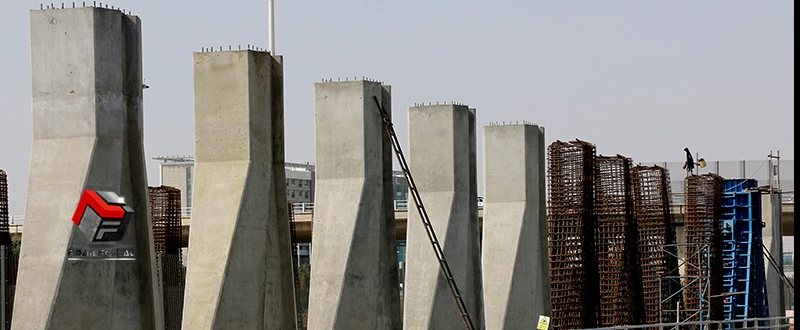 اجرای ستون بتنی