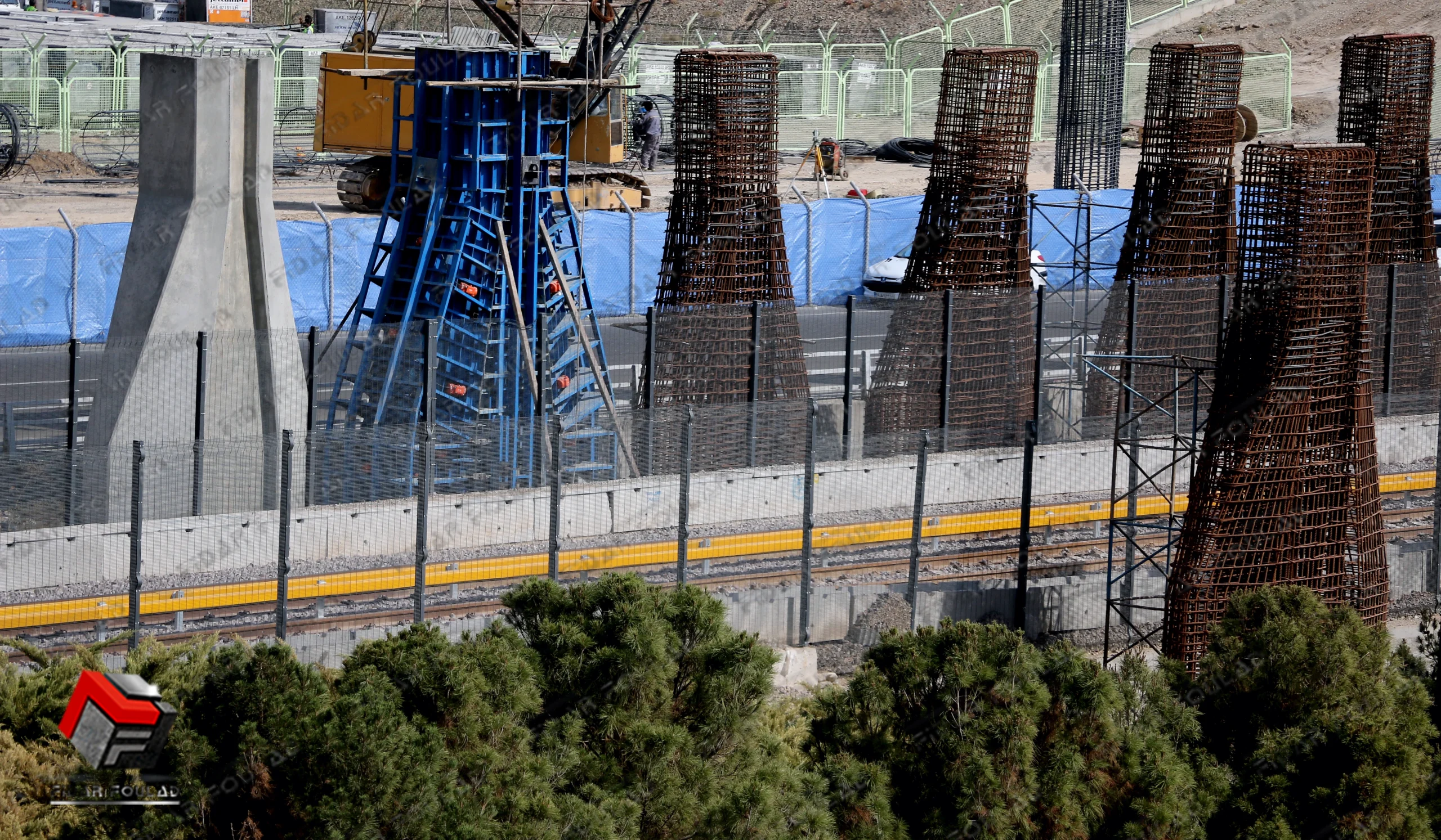 اجرای ستون بتنی