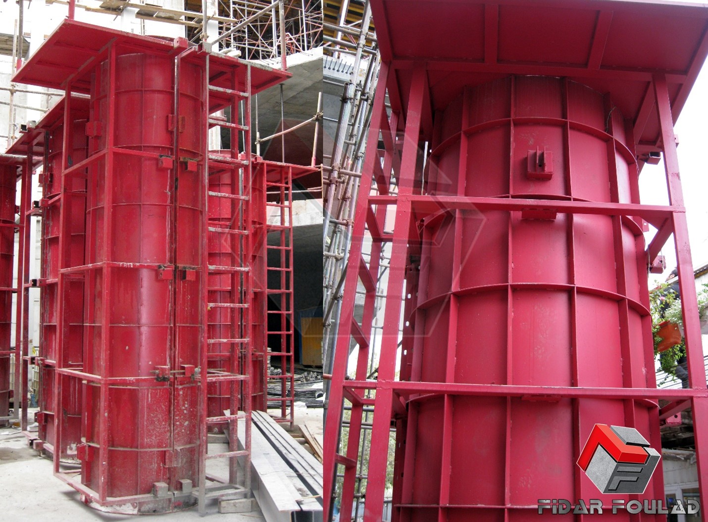 نحوه قالب بندی ستون بتنی