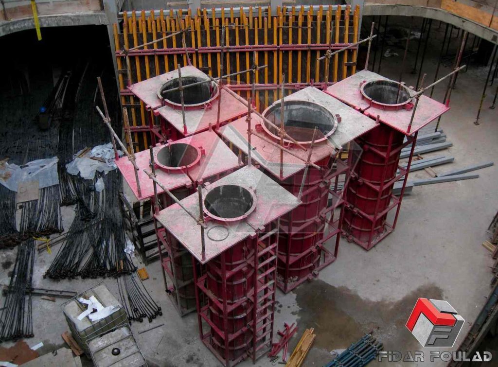 نحوه قالب بندی ستون بتنی