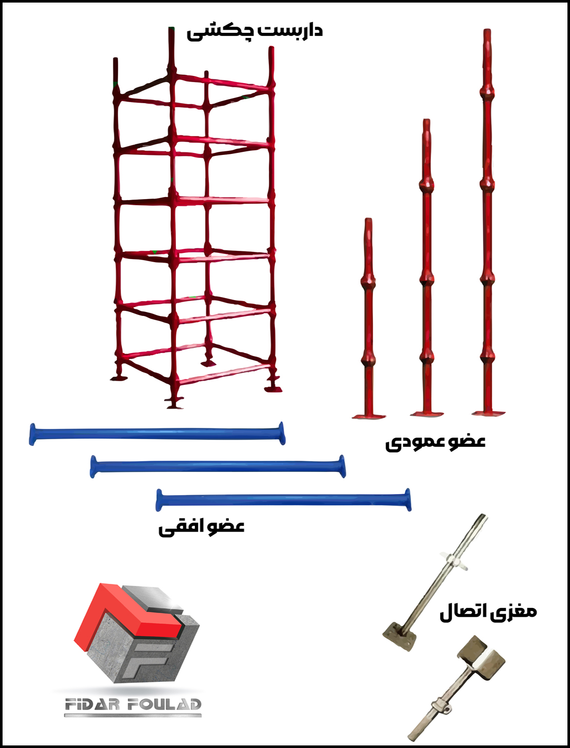 داربست مدولار چکشی اجزا داربست مدولار چکشی