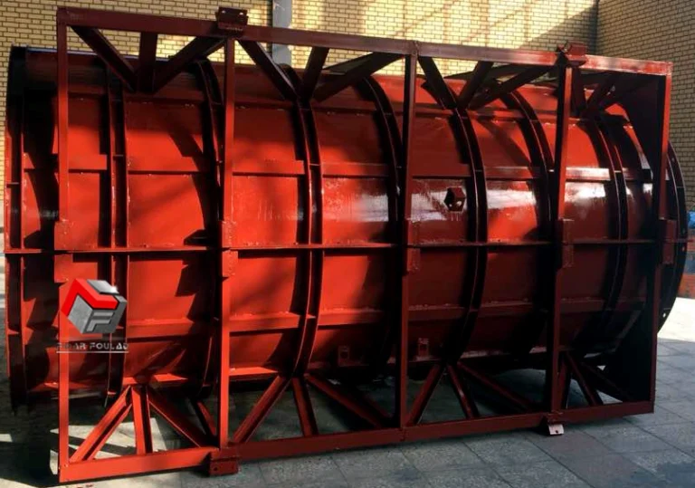 ابعاد قالب فلزی بتن