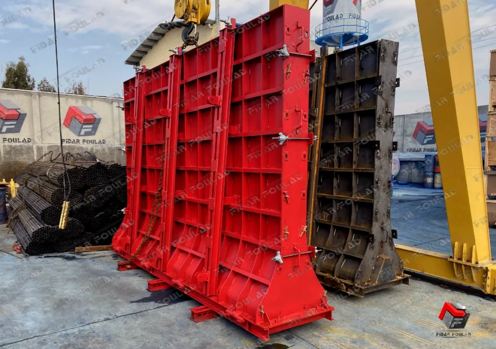 ابعاد قالب فلزی بتن