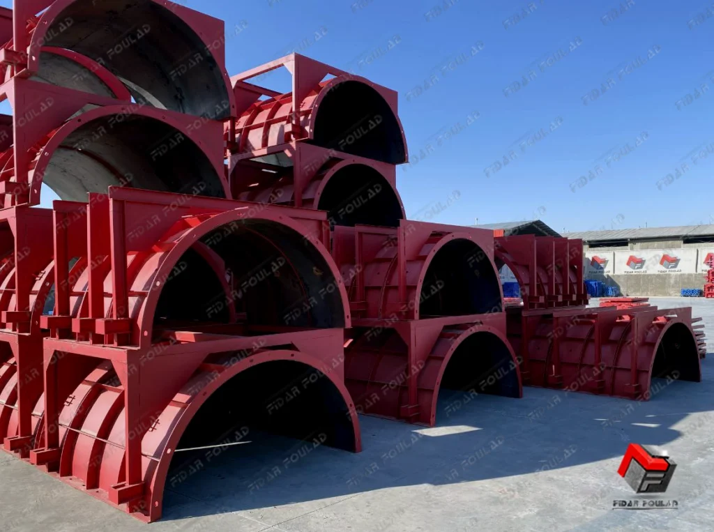 ابعاد قالب فلزی بتن